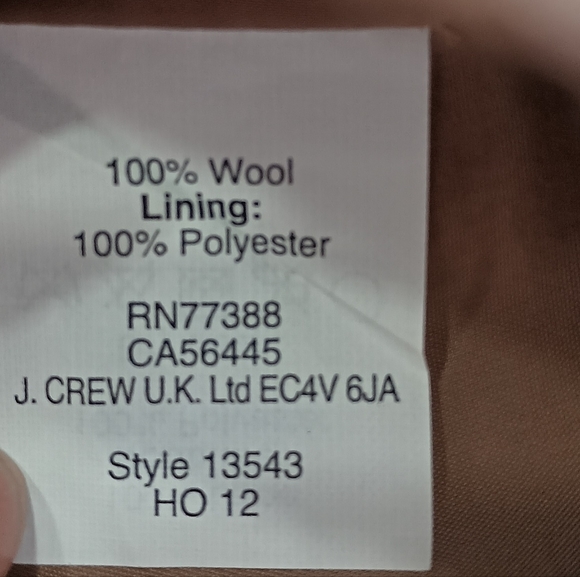 J Crew 100% Wool Brown Camel Color Pencil Skirt with Pockets Size 6 - Picture 12 of 12